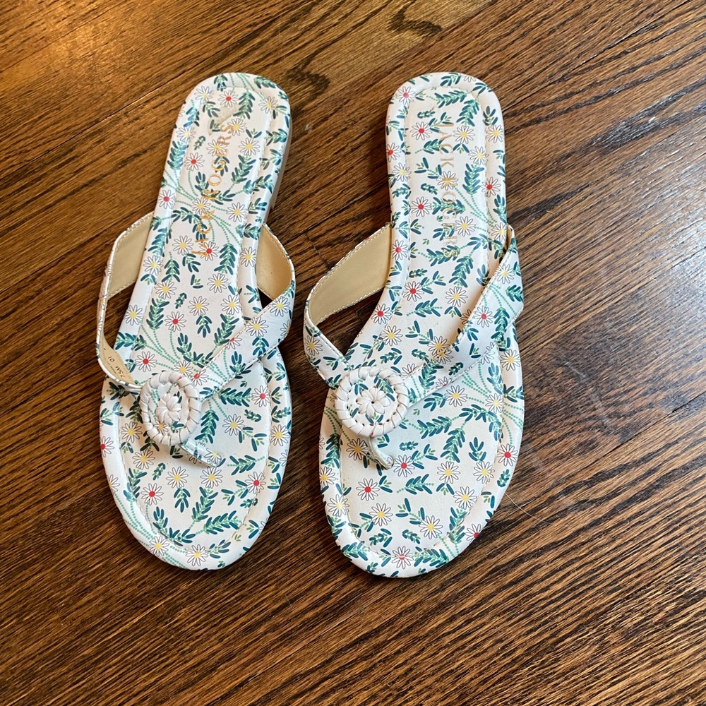 Jack Rogers Floral Print Sandals